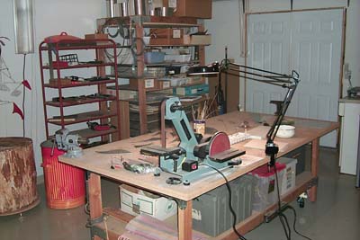 The metal-working area